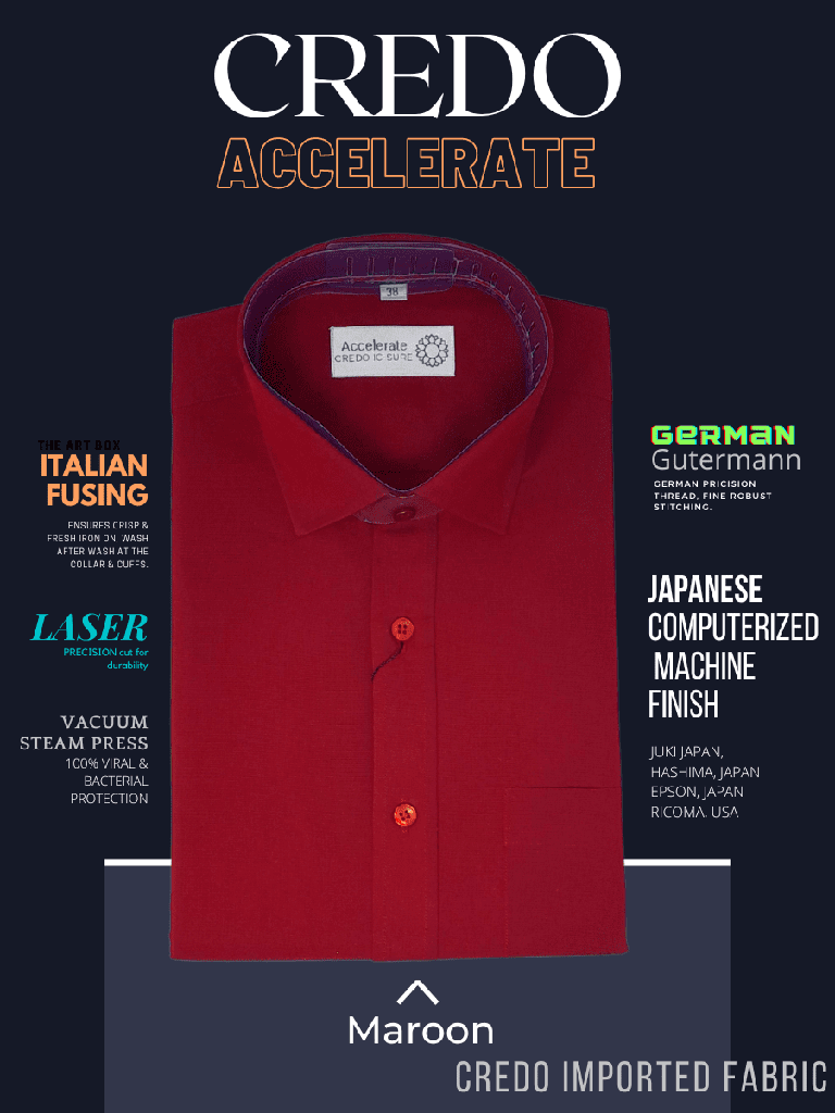 Credo Imported Maroon Full Sleeve Shirt(641)_1.jpg