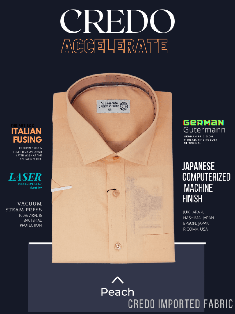Credo Imported Peach Half Sleeve shirt(605)_1.jpg