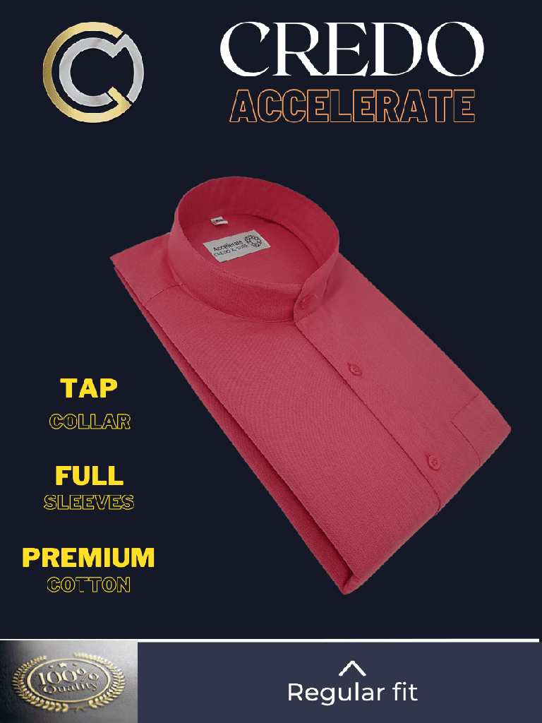 Deep Pink Tap Collar Formal Shirt_2.jpg