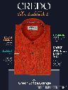 Green Stripe Orange Half Sleeves Formal Shirt(257)_1.jpg