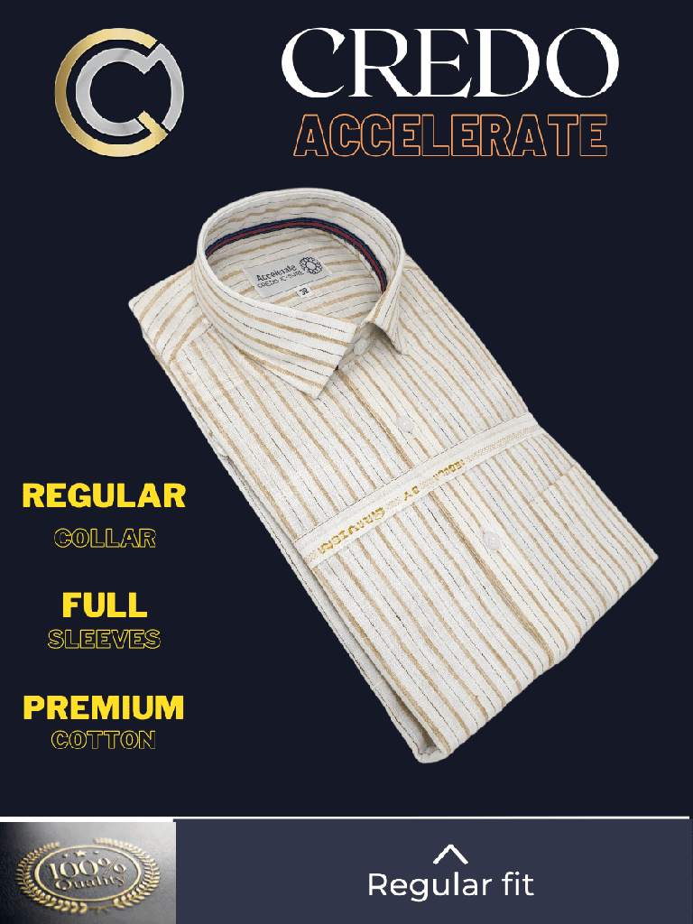Graviera Fabric Beige Stripe on White Full Sleeves Formal Shirt_2.jpg