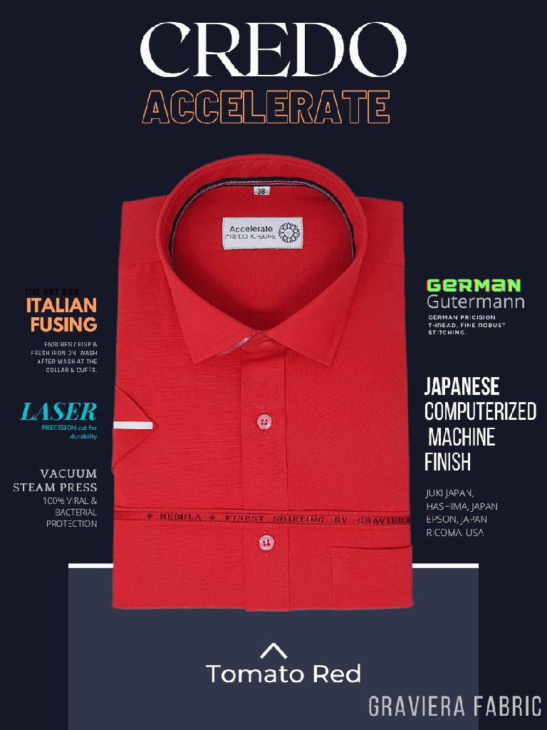 Graviera Fabric Tomato Red Formal Shirt_1.jpg
