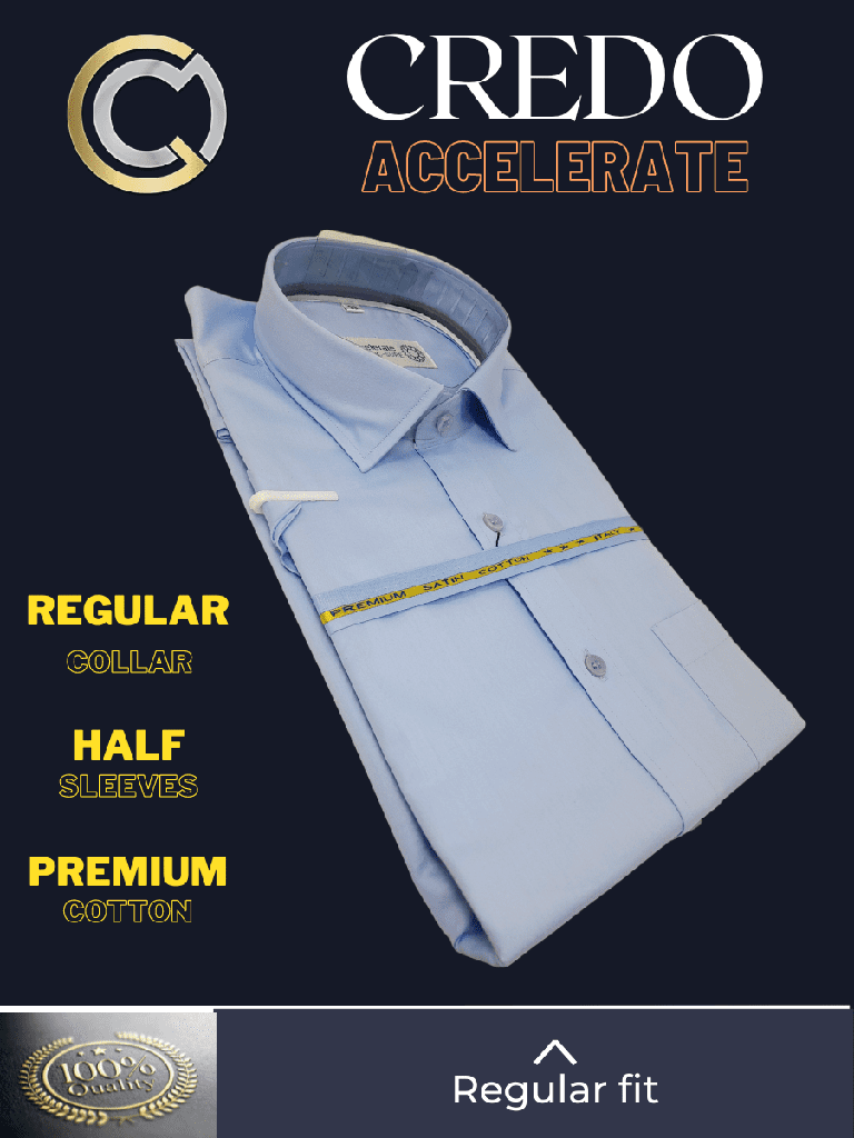 Italian Fabric sky Blue Half Sleeve Shirt(649)_2.jpg