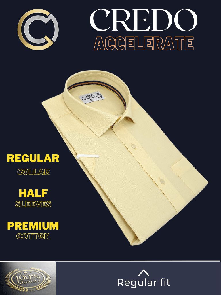 Light Yellow Half Sleeve Formal Shirt(563)_2.jpg