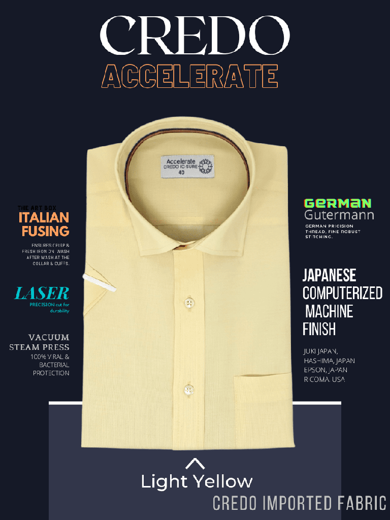 Light Yellow Half Sleeve Formal Shirt(563)_1.jpg