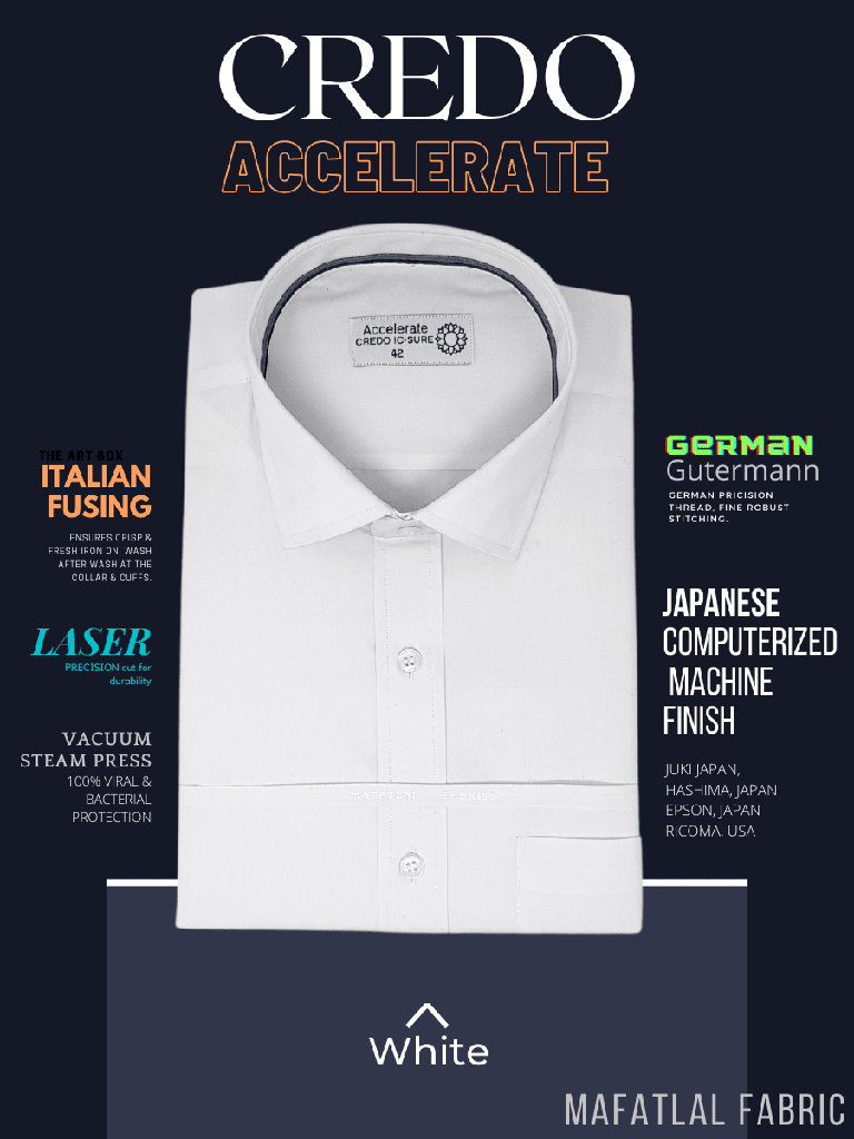 Mafatlal Fabric White Formal Shirt_1.jpg