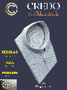 Men grey colour with white striped full sleeves formal shirt_2.jpg