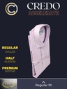 Men pink color white checked half sleeves formal shirt_2.jpg