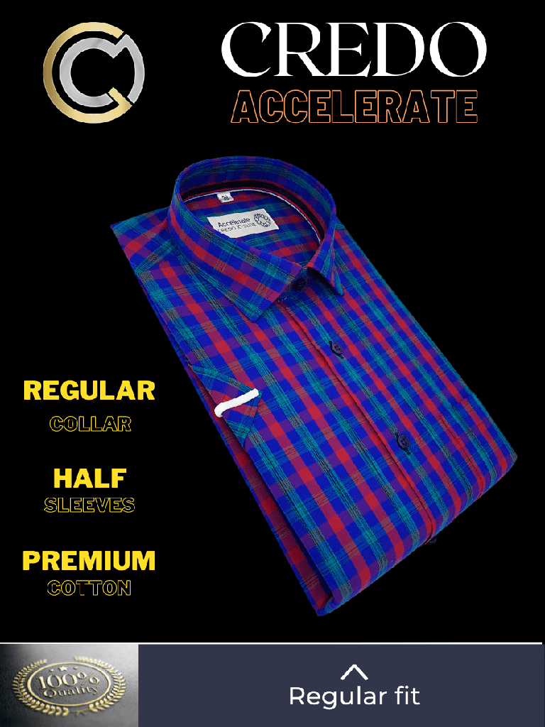 Multicolor Check Blue Formal Shirt_2.jpg