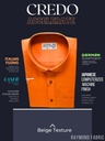 Orange formal half sleeves shirt_1.jpg