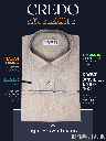 Raymond Fabric Light Brown Texture Half Sleeve Formal Shirt(580)_1.jpg