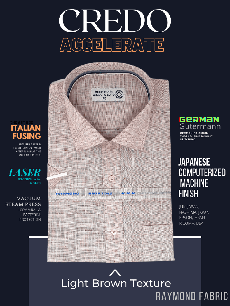 Raymond Fabric Light Brown Texture Formal Shirt_1.jpg