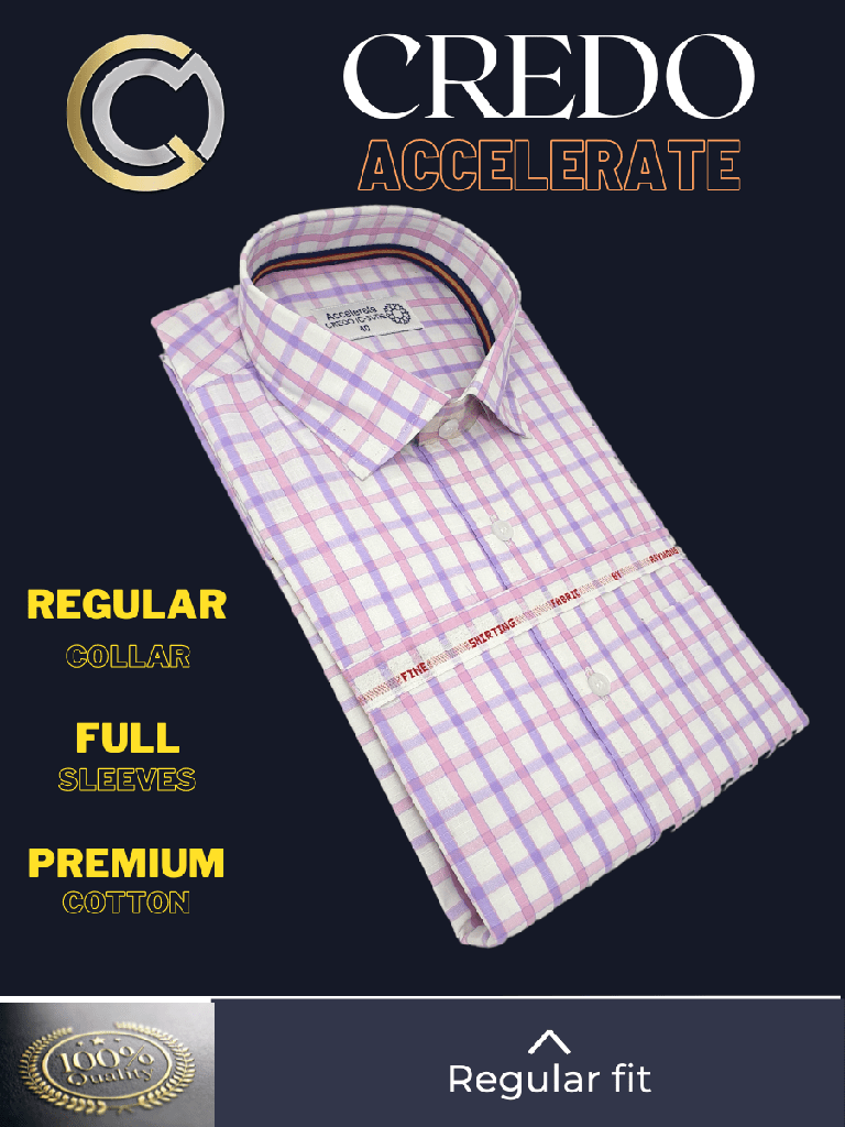 Raymond Fabric Pink &amp; Mauve Check Formal Shirt(465)_2.jpg