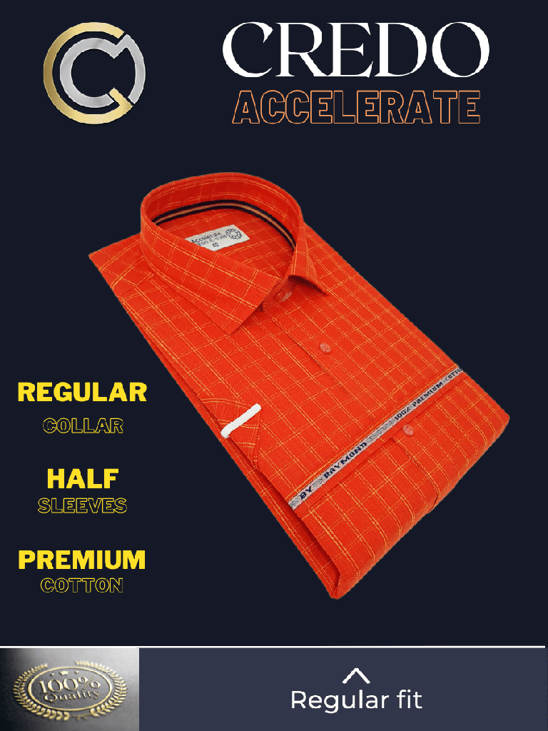 Raymond Fabric Yellow, Red Check Formal Shirt_2.jpg
