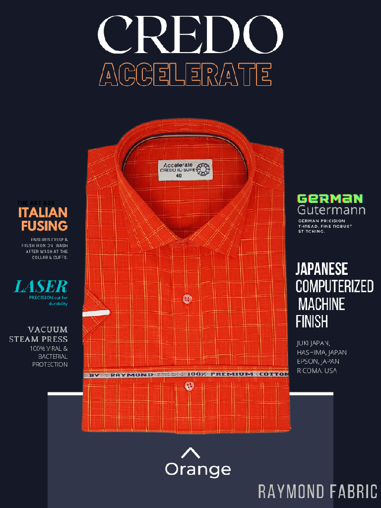 Raymond Fabric Yellow, Red Check Formal Shirt_1.jpg