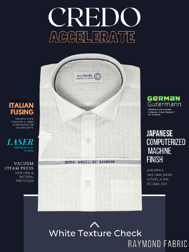 Raymond Fabric White Texture Half Sleeve Formal(573) Shirt_1.jpg