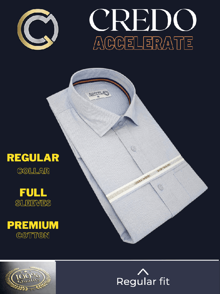 Raymond Fabric Sky Blue Texture Regular Cuff Formal Shirt_2.jpg