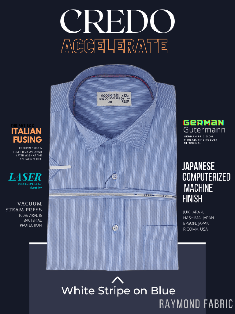 Raymonds White Stripes On Blue Half Sleeve Shirt(648)_1.jpg