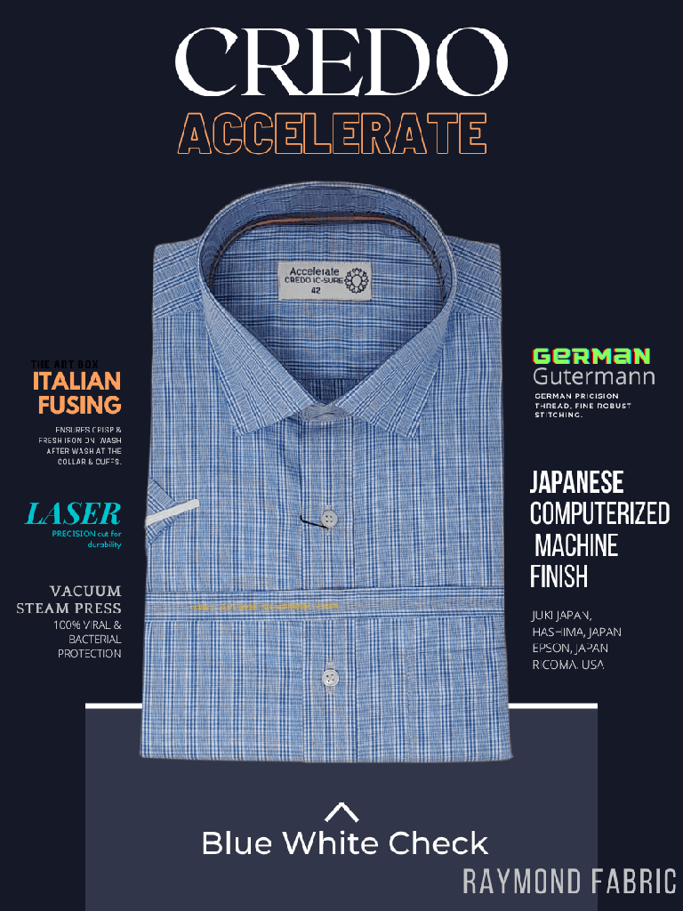 Raymonds Sky Blue White Check Half Sleeve Shirt(654)_1.jpg
