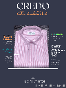 Red and white striped half sleeves formal shirt_1.jpg