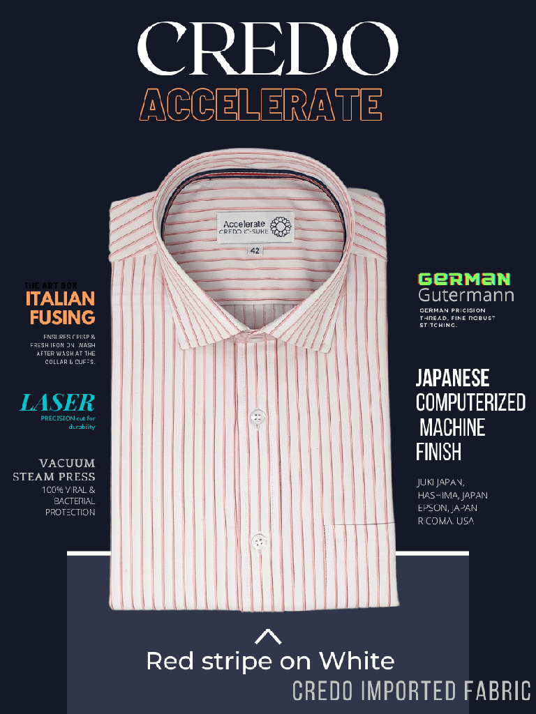 Red Stripe on White Full Sleeve Formal Shirt_1.jpg