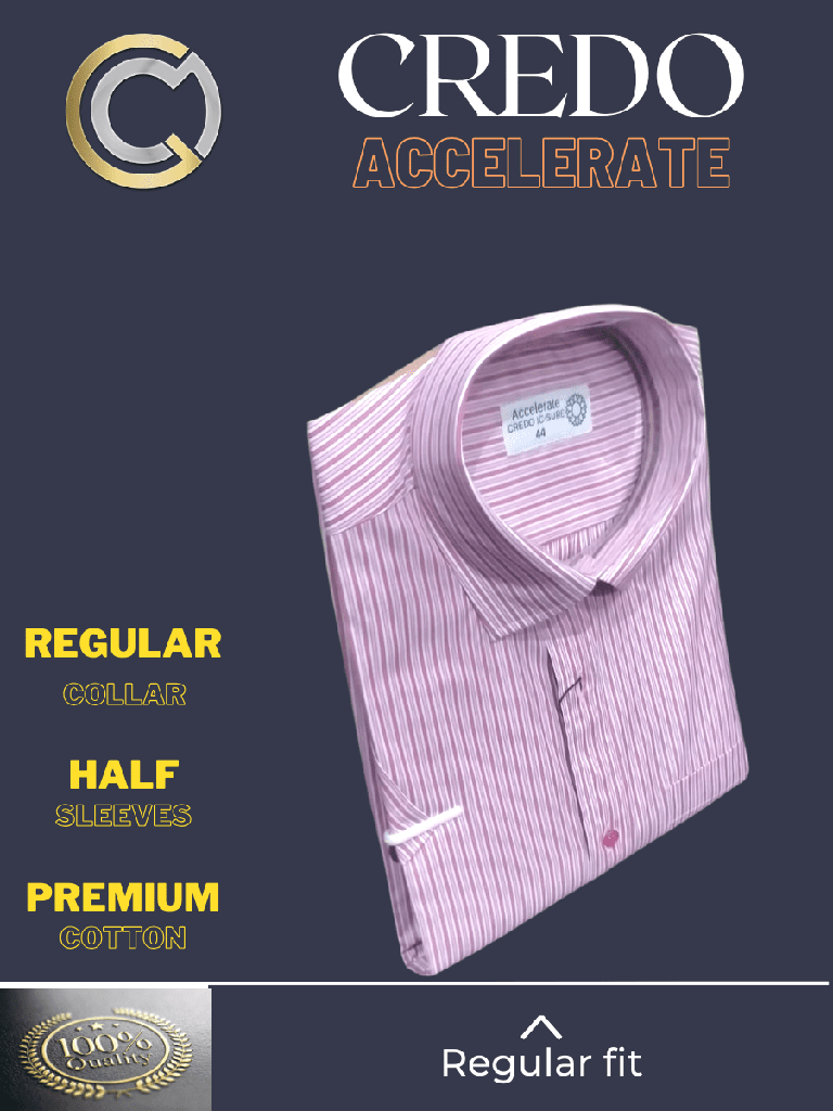Red and white striped half sleeves formal shirt_2.jpg