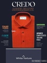 Red ochre yellow half sleeve formal shirt_2.jpg