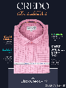 Siyaram Fabric Black Check on Pink Shirt_1.jpg