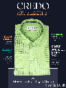 Siyaram Fabric Blue Check on Light Green Formal Shirt_1.jpg