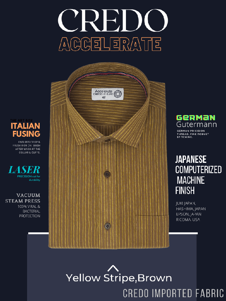 Yellow Stripe on Brown Formal Shirt_1.jpg