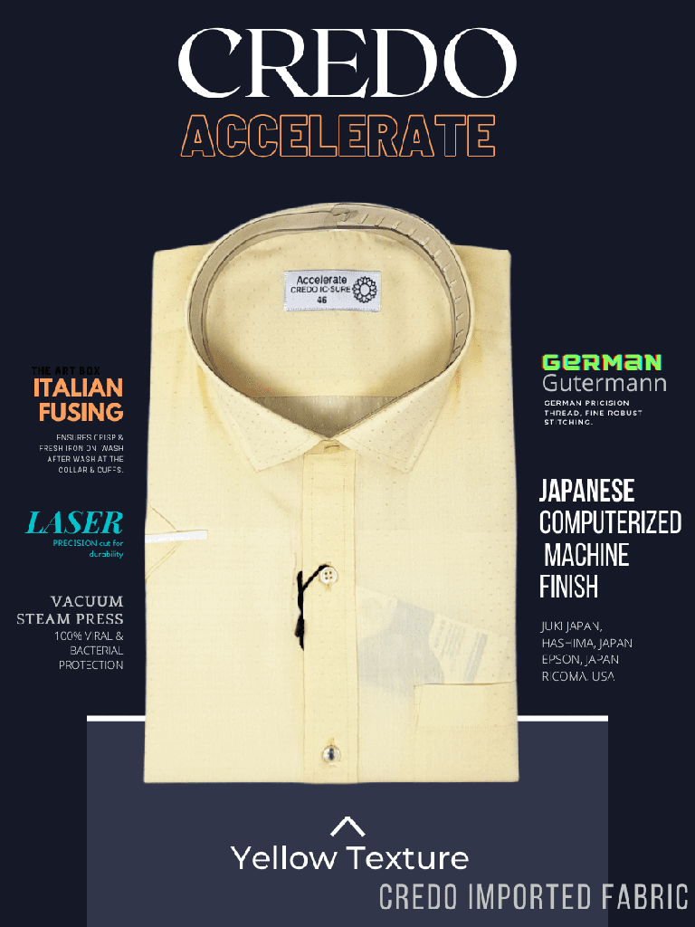 Yellow Texture Half Sleeve Formal Shirt(589)_1.jpg