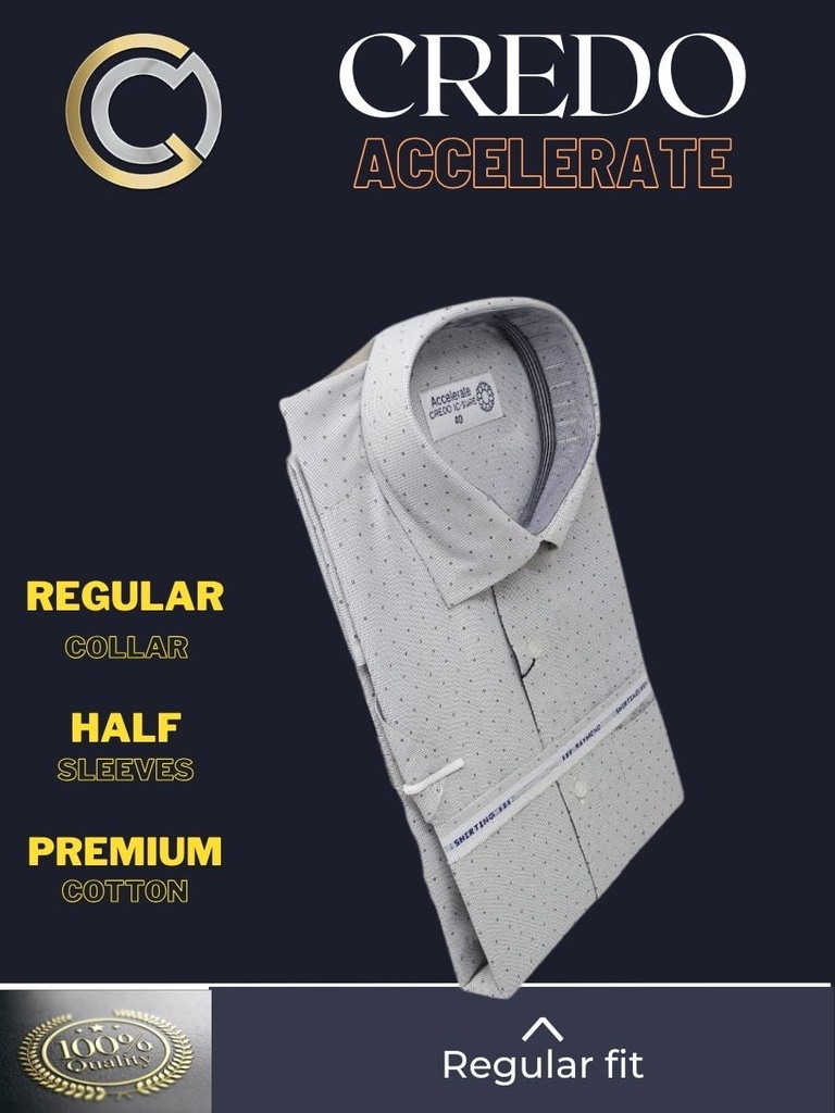 men half sleeves gray color formal shirt_2.jpg