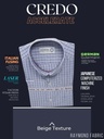 men half sleeves gray color blue checked formal shirt_1.jpg
