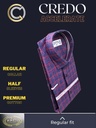 red checked blue half sleeves shirt_2.jpg