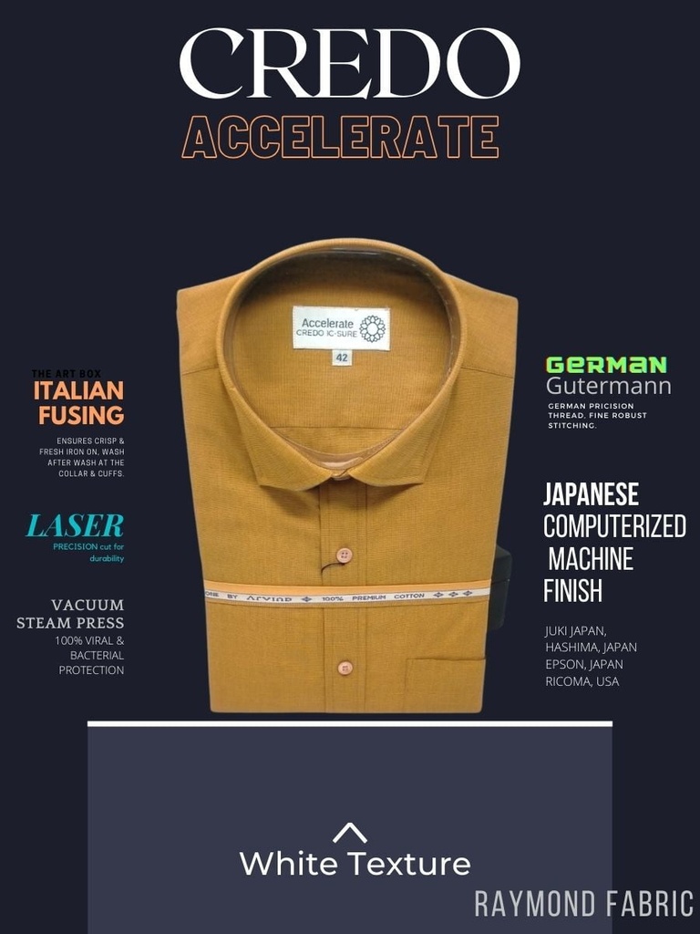 ochre yellow full sleeve formal shirt_1.jpg