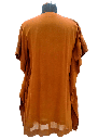 wome's Brown colour mirror work kaftan._2.jpg