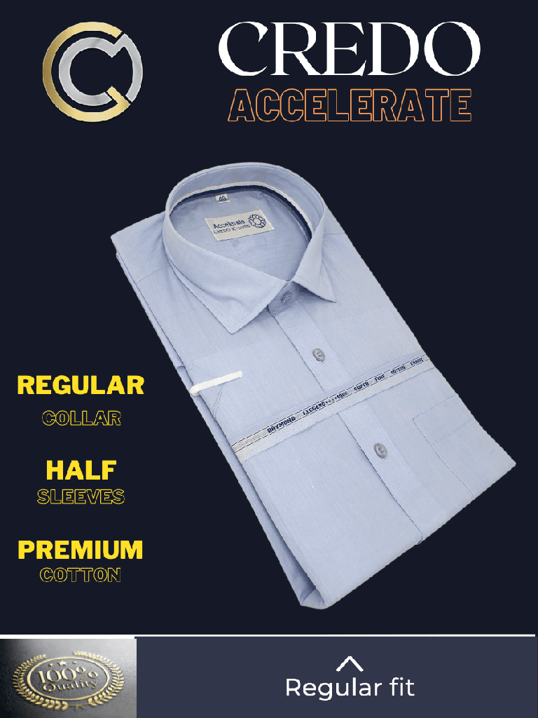 Arvind Fabric Light Acqua Blue Formal Shirt_1.jpg
