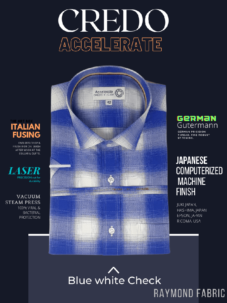 Raymond Fabric Blue & White Check Formal Shirt(63)_2.jpg