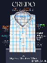 Raymond Fabric Grey Check White Formal Shirt_2.jpg