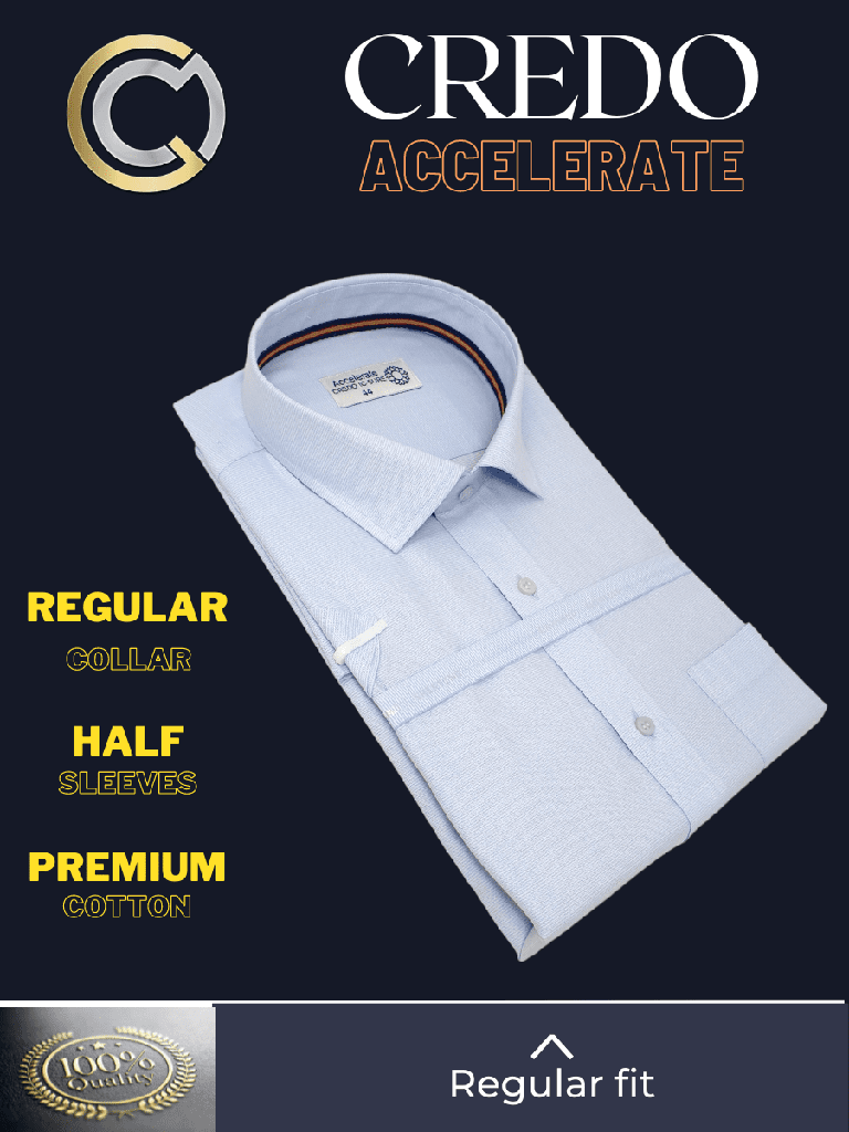 Raymond Fabric Light Sky Blue Half Sleeve Formal Shirt(512)_1.jpg