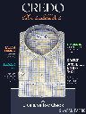 Siyaram Fabric Light Blue & Yellow Check Formal Shirt_2.jpg