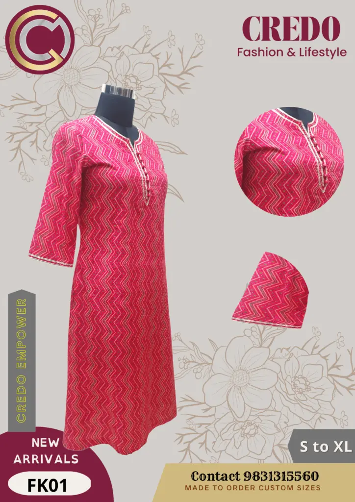 Cotton Pink Kurti-pink-2.webp
