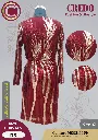 Red with Golden Sequence Partywear Dress-Red-4.webp
