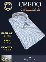 Credo Imported Fabric Blue White Check Half Sleeve(688)-46-3.webp