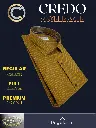 Credo Imported Yellow Stripe On Brown full Sleeve Shirt(662)-46-3.webp