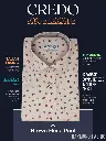 Credo Imported Brown Floral Print On Beige Half Sleeve Shirt(660)-42-2.webp