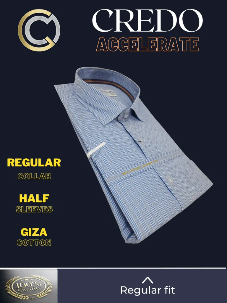 Raymonds Blue White Check Half Sleeve Shirt(658)-42-3.webp