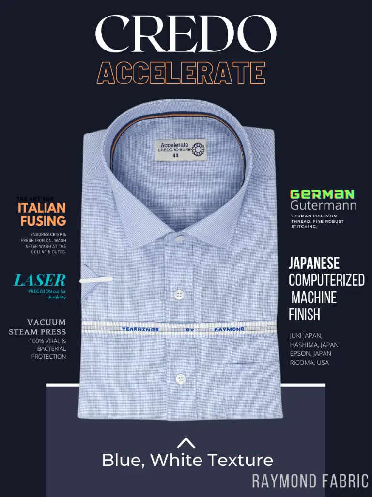 Raymond Fabric Blue White Texture Formal shirt(504)-44-2.webp