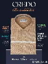 Raymond Fabric Brown White Texture Half Sleeve Formal Shirt(503)-40-2.webp