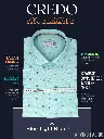 Arvind Fabric Blue & Green Printed Shirt(500)-40-2.webp